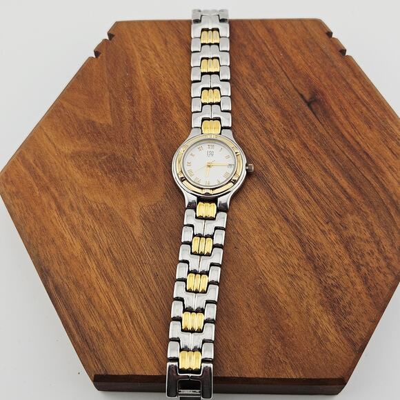 ESQ Swiss Watch Women's Two Tone Link Classic Casual Everyday Roman Numeral - Picture 4 of 7